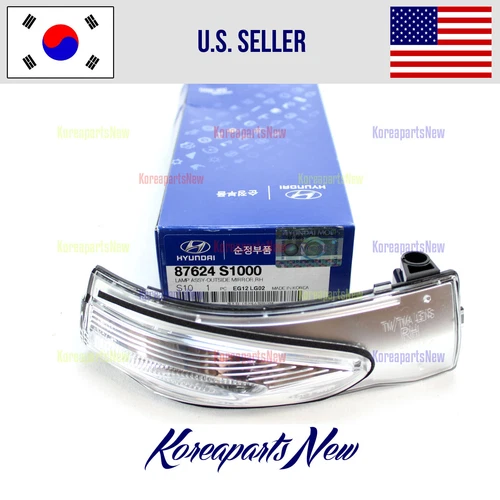View Mirror Turn Signal Lens Right PASSEN ⭐OEM⭐ 87624S1000 Santa Fe 2019-2023
