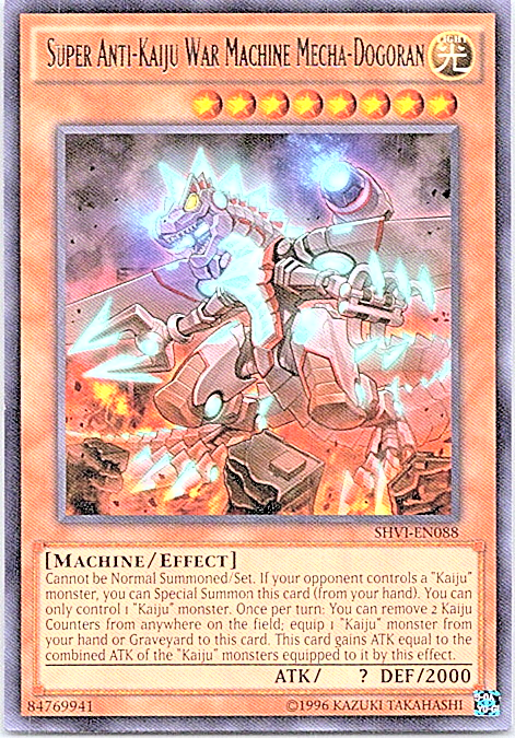 Super Anti-Kaiju War Machine Mecha-Dogoran SHVI-EN088 Yu-Gi-Oh Card LP  Unlimited | eBay