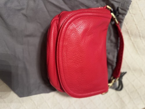 Mulberry Effie Soft Pebble crossbody Satchel -  Red - New