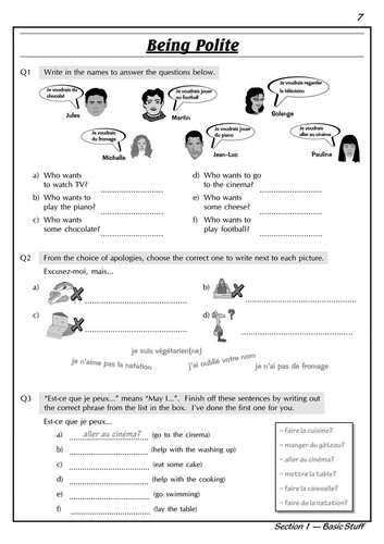 KS3 Years 7-9 French Workbook with Answer CGP - Picture 10 of 12