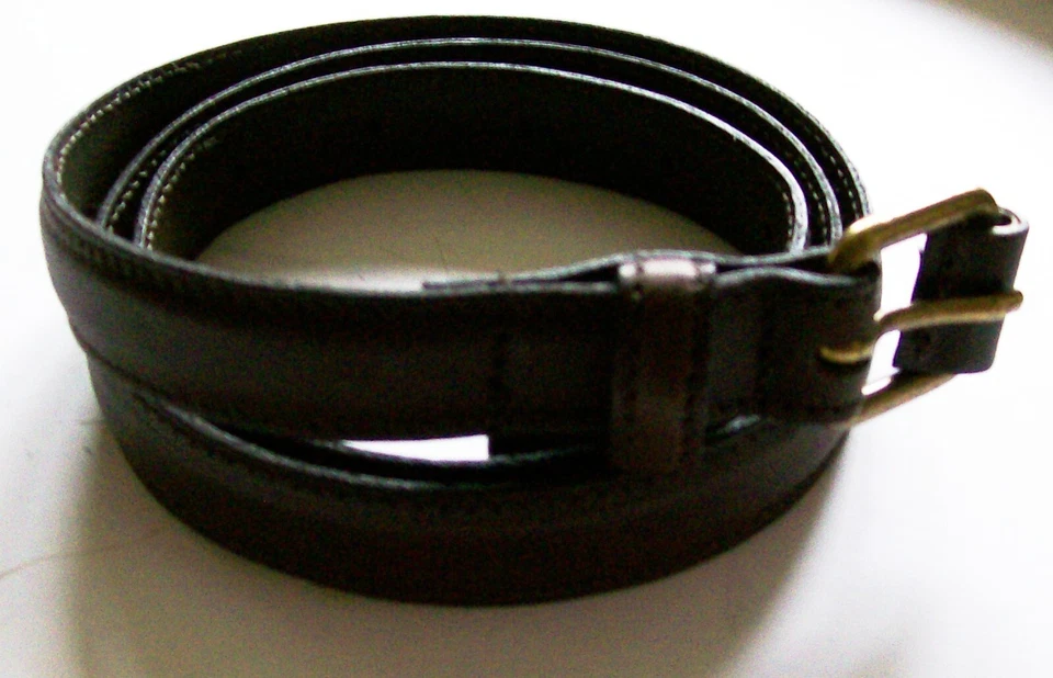 Hobbs Devon Belt Chocolate dark brown leather 2 cm wide Size M Medium brand new - Image 4 of 4