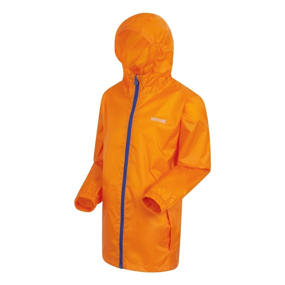Regatta Kid’s Pack-it III jacket persimmon, veste imperméable pour enfant. - Photo 1/1