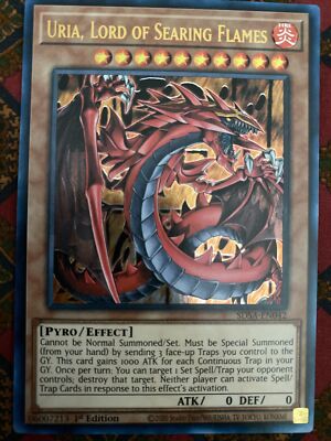 Yugioh! Uria, Lord of Searing Flames - SDSA-EN042 - Ultra Rare