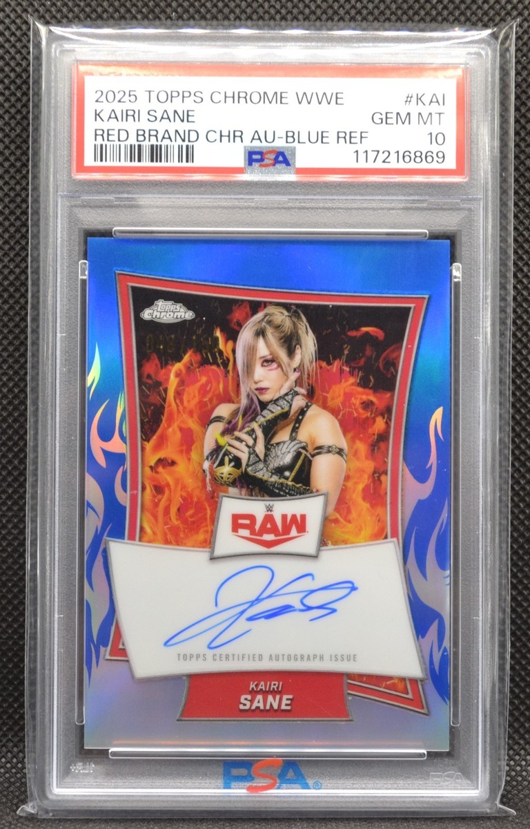 2025 Topps Chrome WWE - Red Brand Autographs Kairi Sane #RBA-KAI