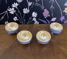 Lusterware Open Salt Cellars made in Japan - Lot of 4 Excellent Condition