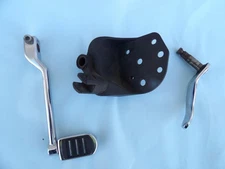 Vintage Genuine Harley Evo Softail Left forward control shifter mount early FXST