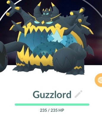  POKEMON GO - Guzzlord *L18 & 3 Moves* PVP Great League 