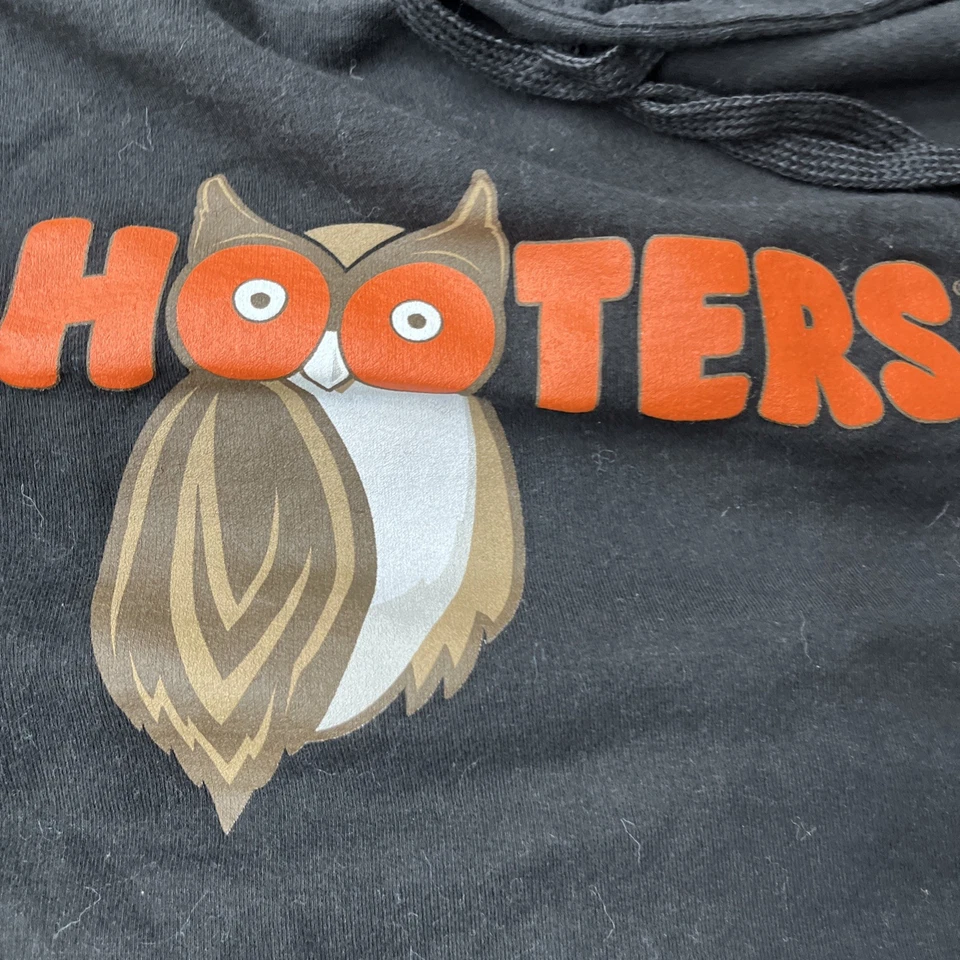 Sudadera con capucha Hooters talla M negra Foto 2 de 3