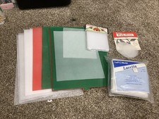 Mixed Lot Of Craft PVC Sheets And Darice Squares And Circles