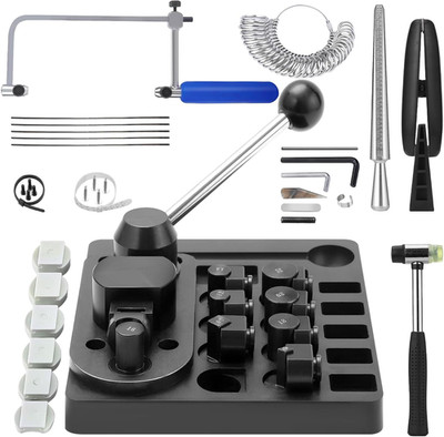 11 in 1 Ring Bender Ring Bending Tool for Spoon Rings Upgraded Jewelry Making Ki