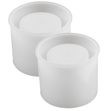 3pcs Silicone Epoxy Resin Storage Jar Mold: DIY Casting Mold for Makeup