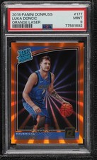 2018 Panini Donruss Rated Rookies Holo Orange Laser Luka Doncic PSA 9 MINT 9l4