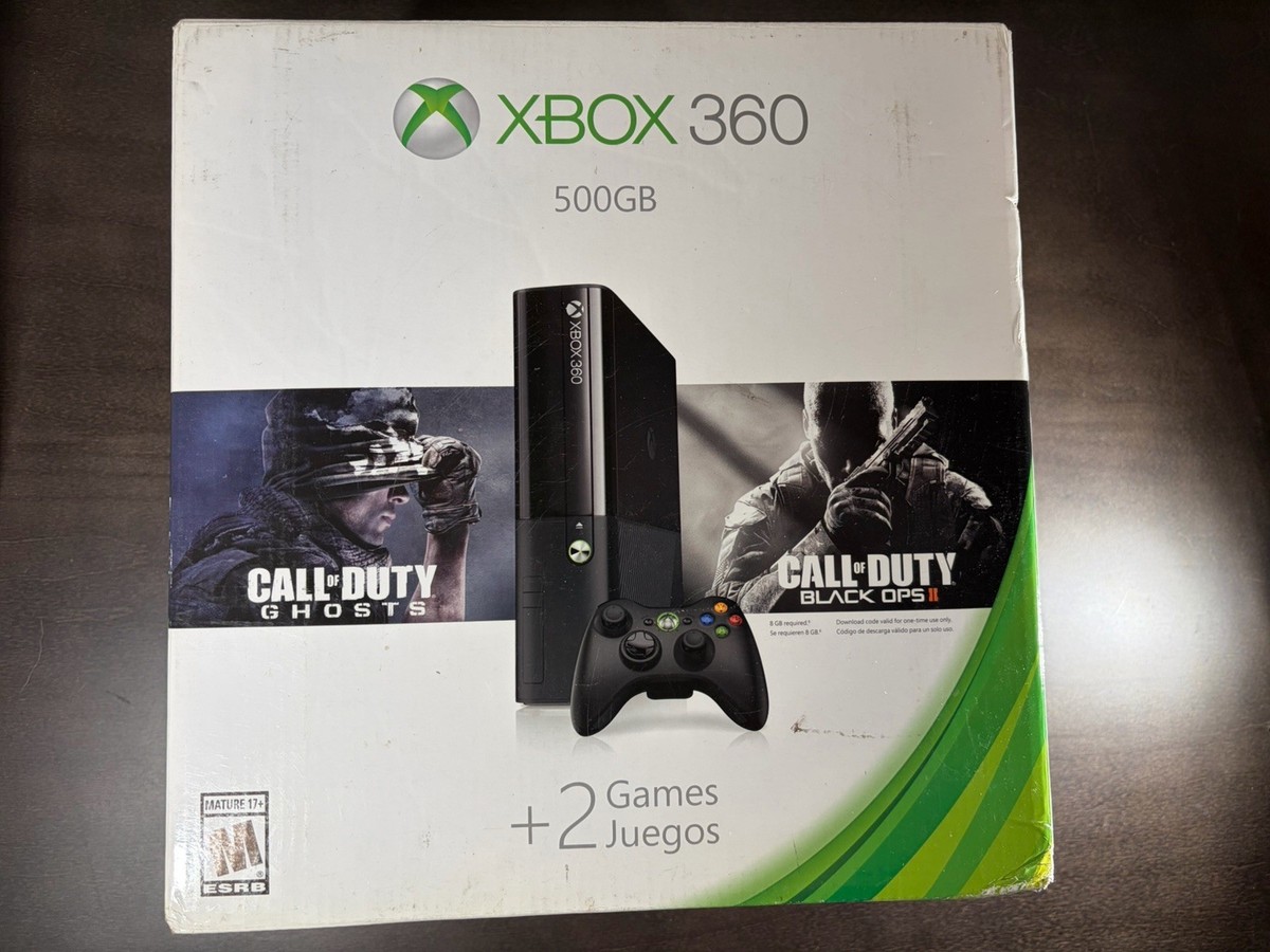 Microsoft Xbox 360 Black 500GB Call Of Duty Game Console New In Box