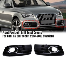 2x NEBELSCHEINWERFER GITTER ABDECKUNG STOßSTANGE GRILL FÜR AUDI Q5 8R 2013-2016