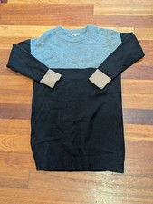 Madewell Women's Sweater Dress Black Size Medium Wool Long Sleeve