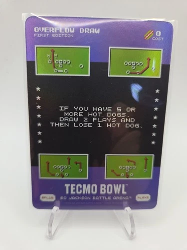 Bo Jackson Battle Arena TECMO BOWL Battlefoil Overflow Draw #BPL15 Plays - SSP