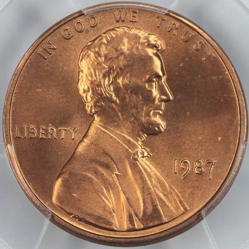 1987-P Lincoln Memorial Cent — photo from the most recent tracked eBay sale