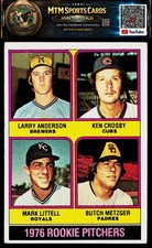 1976 Topps #593 (Larry Anderson / Ken Crosby / Mark Littell / Butch Metzger) RC