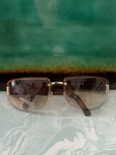 VTG GUCCI SUNGLASSES FRAMES GG1798/S GOLD LOGO TORTOISE FRAMES ONLY READ DES.