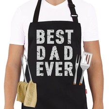 Funny BBQ Aprons for Men - Men  s Chef Cooking Grilling Apron Black6