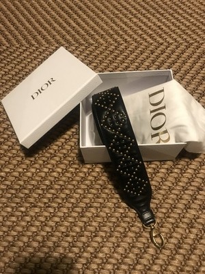 Lady Dior Gold Studded Cannage Leather Shoulder Strap