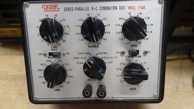 Vintage eico electronic Model 1140A RC resistor capacitor substitution test box