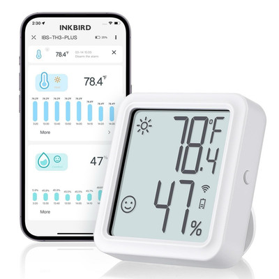 Inkbird IBS-TH3-PLUS-WIFI Wi-Fi Temperature Humidity Sensor with App