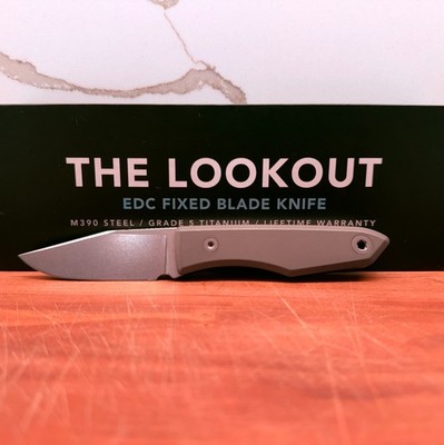 Big Idea Design Ti Lookout Fixed Blade M390 Titanium Scales Mak Kelsay SOLD OUT
