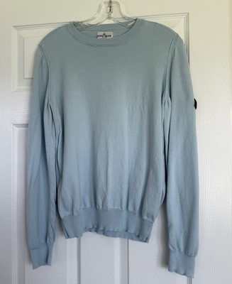 Stone Island Junior Size 14 (XL) Light Blue Lightweight Sweater Worn Three Times