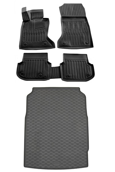 Gummi FußMatten Kofferraumwanne FüR 5Er BMW F10 Limousine 2010-2017 Gummimatten-image