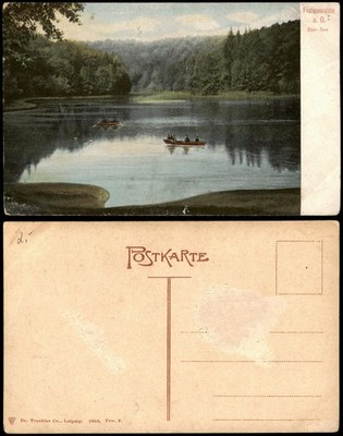 Postcard Bad Freienwalde lot at Lake Baa 1905