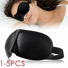 1/2/5Pack Comfortable Travel 3D Eye Mask Sleep Soft Shade Cover Rest Blindfold