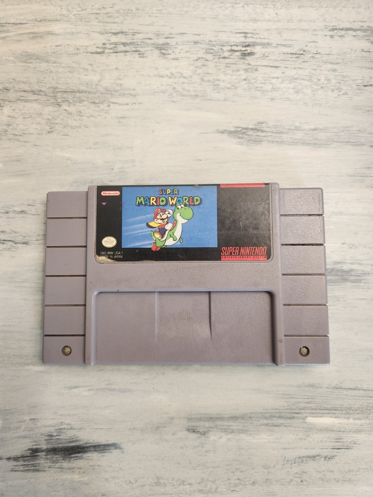 Super Mario World SNES Nintendo Original Game, Tested Working