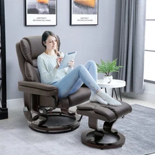Massage Sofa Recliner Chair w/ Footrest