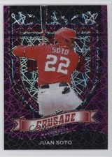 2021 Panini Chronicles Crusade Purple Velocity Prizm Juan Soto #18 1rb3