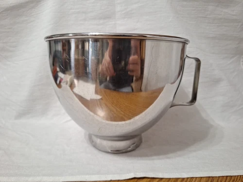 KITCHEN AID K45 Stainless Steel Replacement Mixing Bowl 4.5 qt w/Handle - Imagen 1 de 10