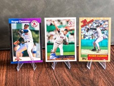 Roger Clemens 3 Card Lot - Boston Red Sox