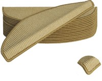 Stufenmatten-Set Sisal Halbrund Natur 16,5X56X3,5 Cm 15-Teilig