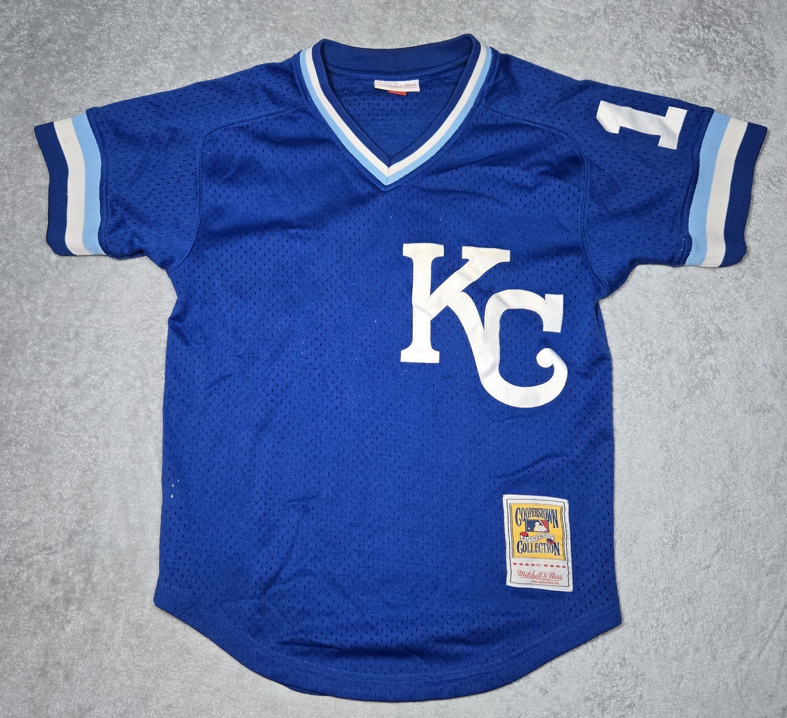 KC Royals Mitchell & Ness Cooperstown Collection #16 Bo Jackson 1989 Jersey 36 S