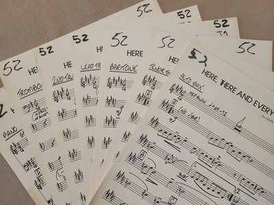 HERE, THERE AND EVERYWHERE 6 HORN Combo Small Band Chart Arrangement Sheet Music