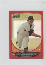 2013 Bowman Chrome Minis Red Refractor 2/10 Clayton Blackburn #190 0b0