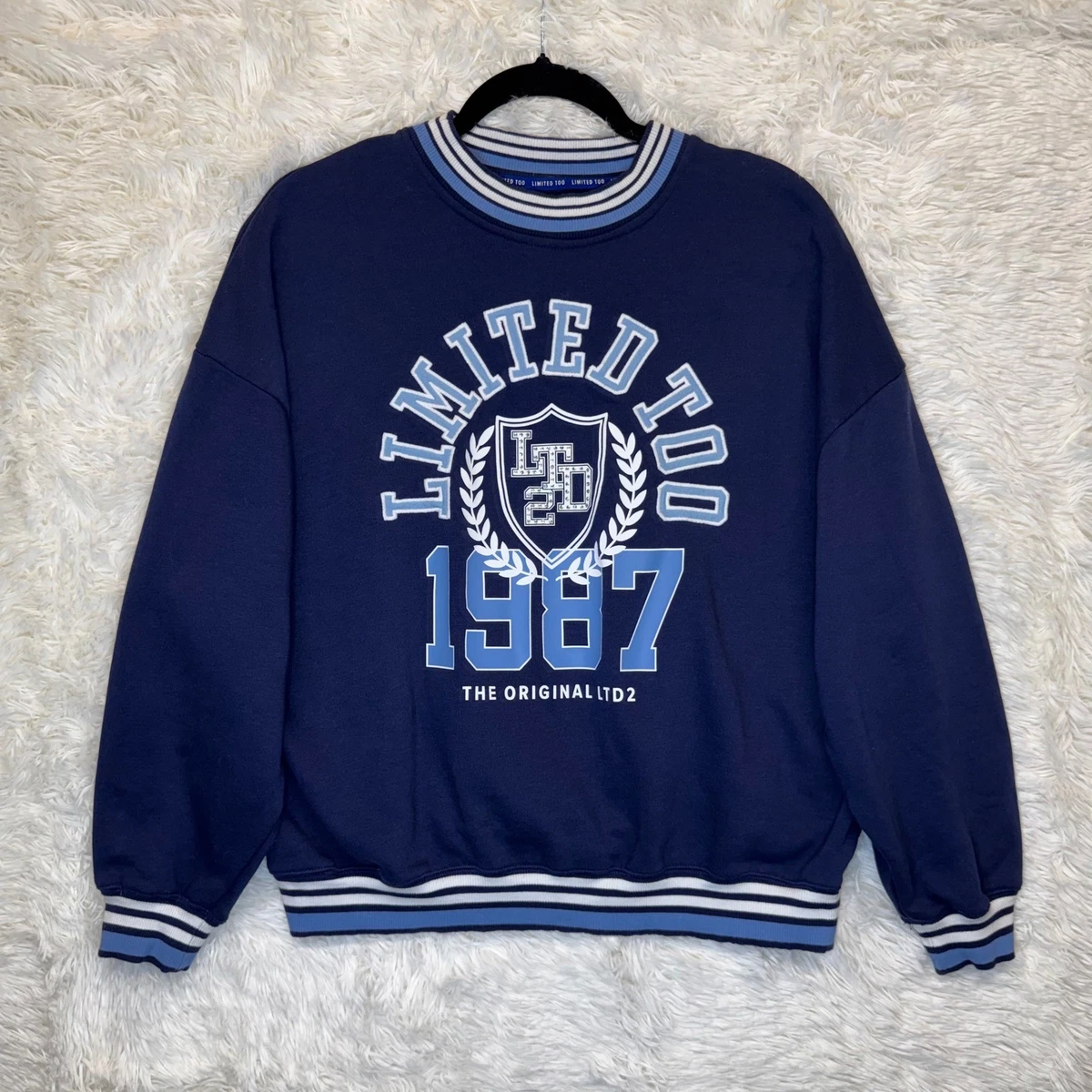 Haut Fille Limited Too Taille 14 - Bleu Argent - Très Bon état