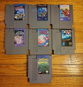Nintendo NES Region Free Console New 72 Pin + 7 Game lot bundle CLEAN & TESTED 