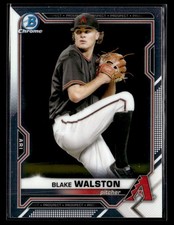 2021 Bowman #BCP-104 Blake Walston Chrome Prospects Card Arizona Diamondbacks