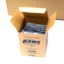 Paws Antimicrobial Sanitizing Hand Wipes Disinfecting 1000 Individually Wrapped