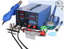 YIHUA 853D USB 3A-Three Tools- Soldering Station, Hot Air Rework Station and Pow