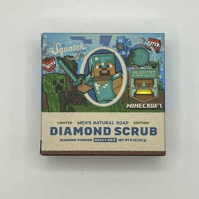 Dr Squatch Diamond Scrub Minecraft Natural Soap 5oz Xbox NEW