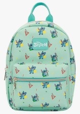 Disney Stitch and Scrumb All-Over Print 10.5 Kids Vinyl Small Backpack