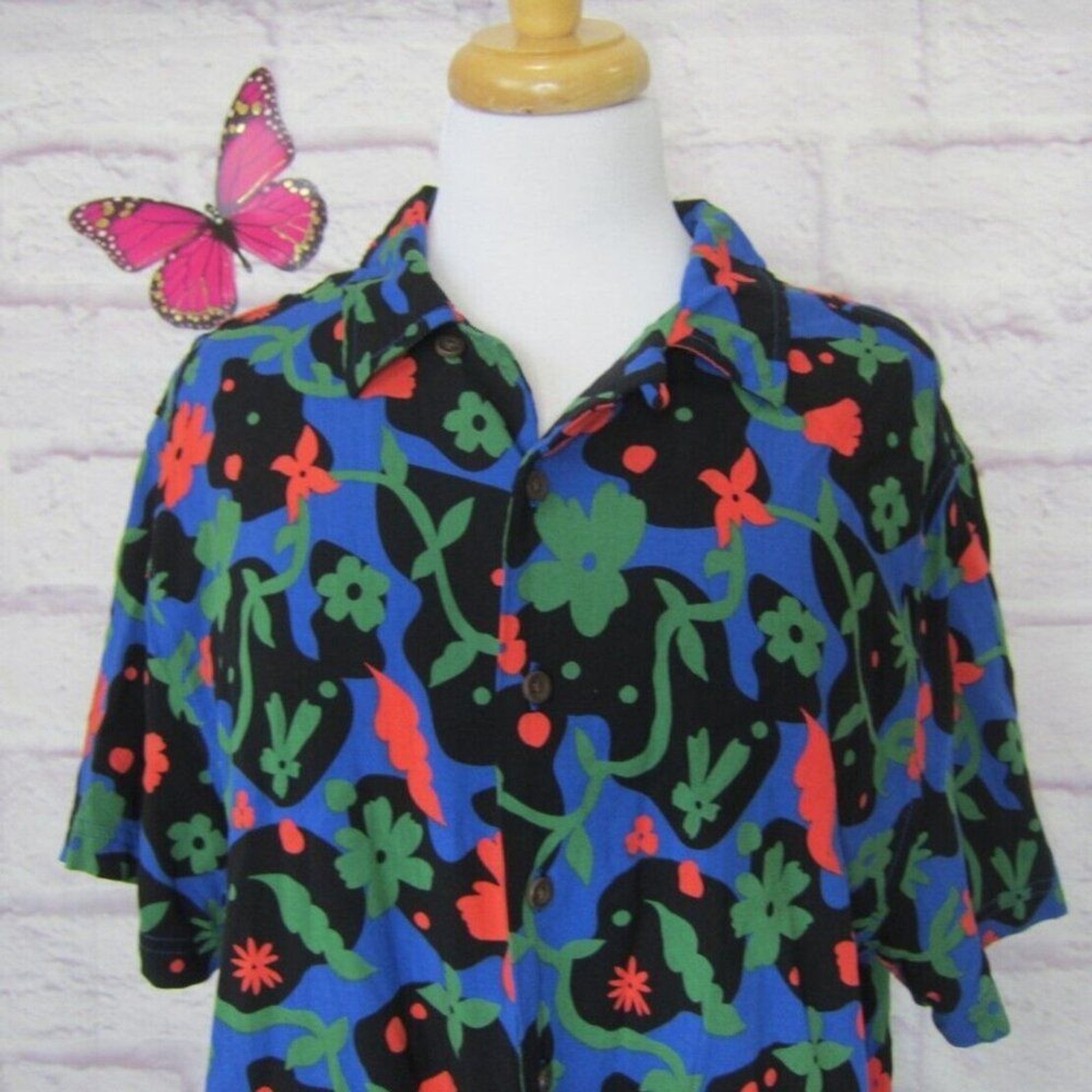 Latino Heritage Month X Target Floral S/S Button Front Bouse & Palazzo Pants XXL image 4