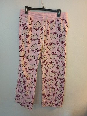 Hybrid Apparel SanrioHello Kitty Fleece Joggers Women's/Jr, L(12-14)Pink,Leisure